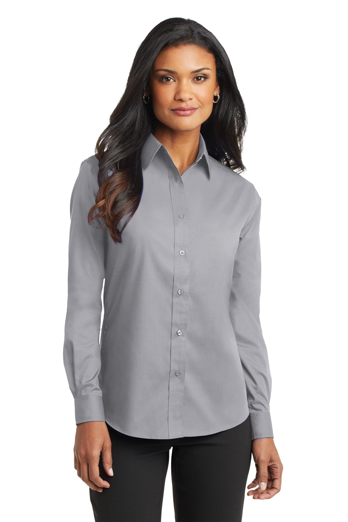 Port Authority® Ladies Long Sleeve Value Poplin Shirt