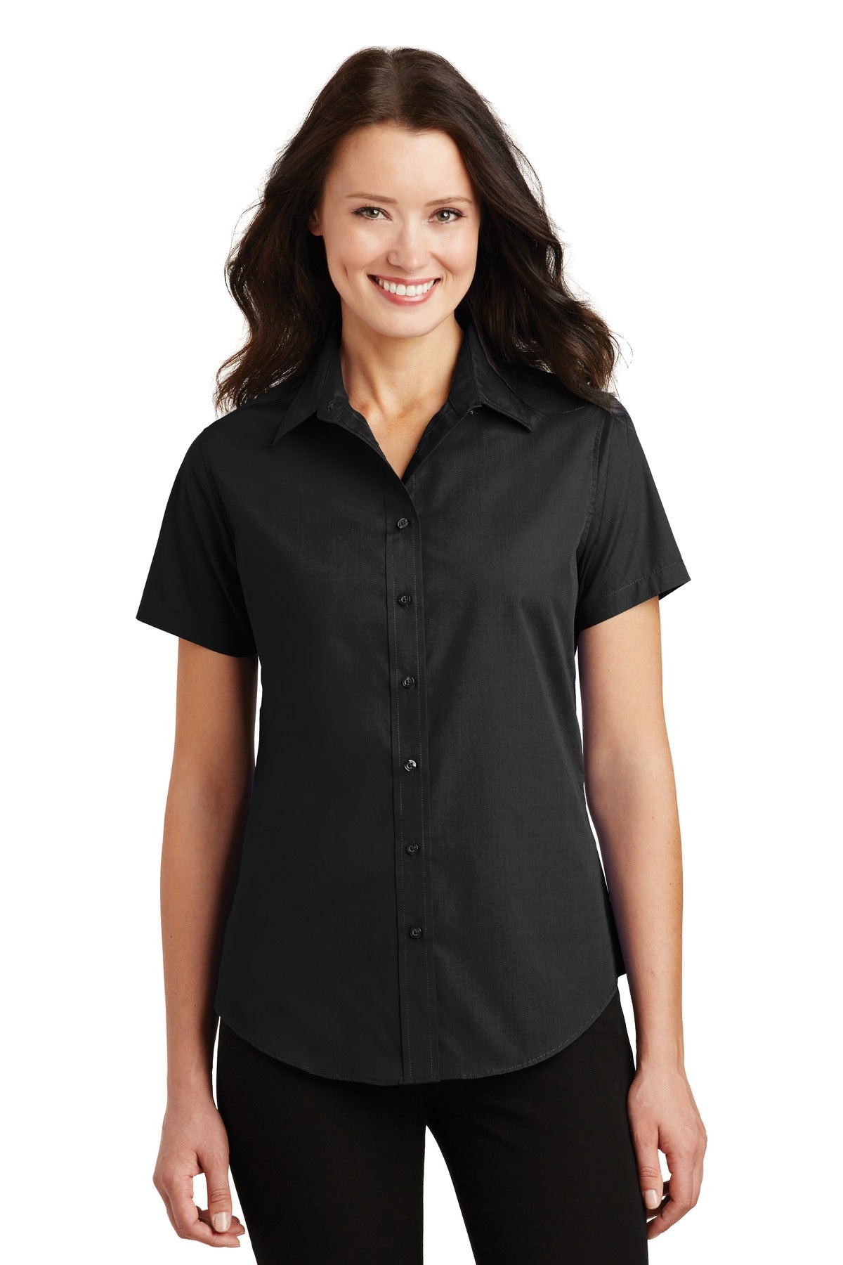 Port Authority® Ladies Short Sleeve Value Poplin Shirt