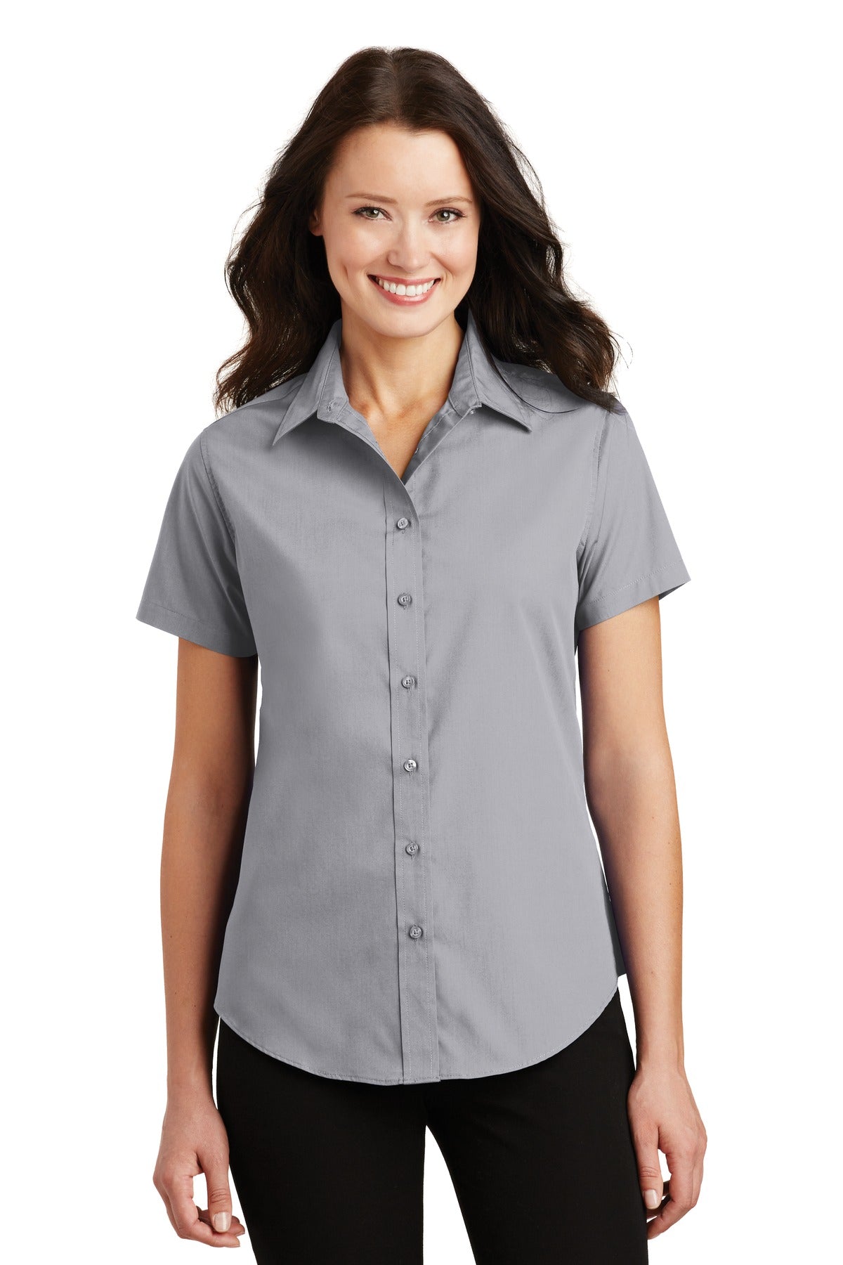 Port Authority® Ladies Short Sleeve Value Poplin Shirt