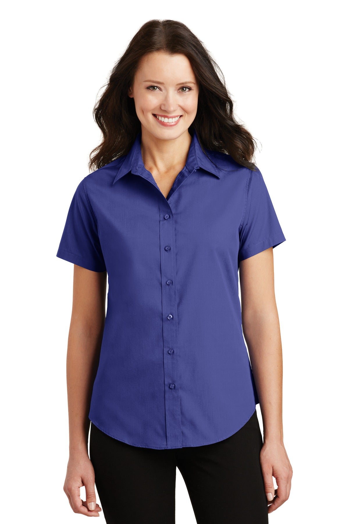 Port Authority® Ladies Short Sleeve Value Poplin Shirt