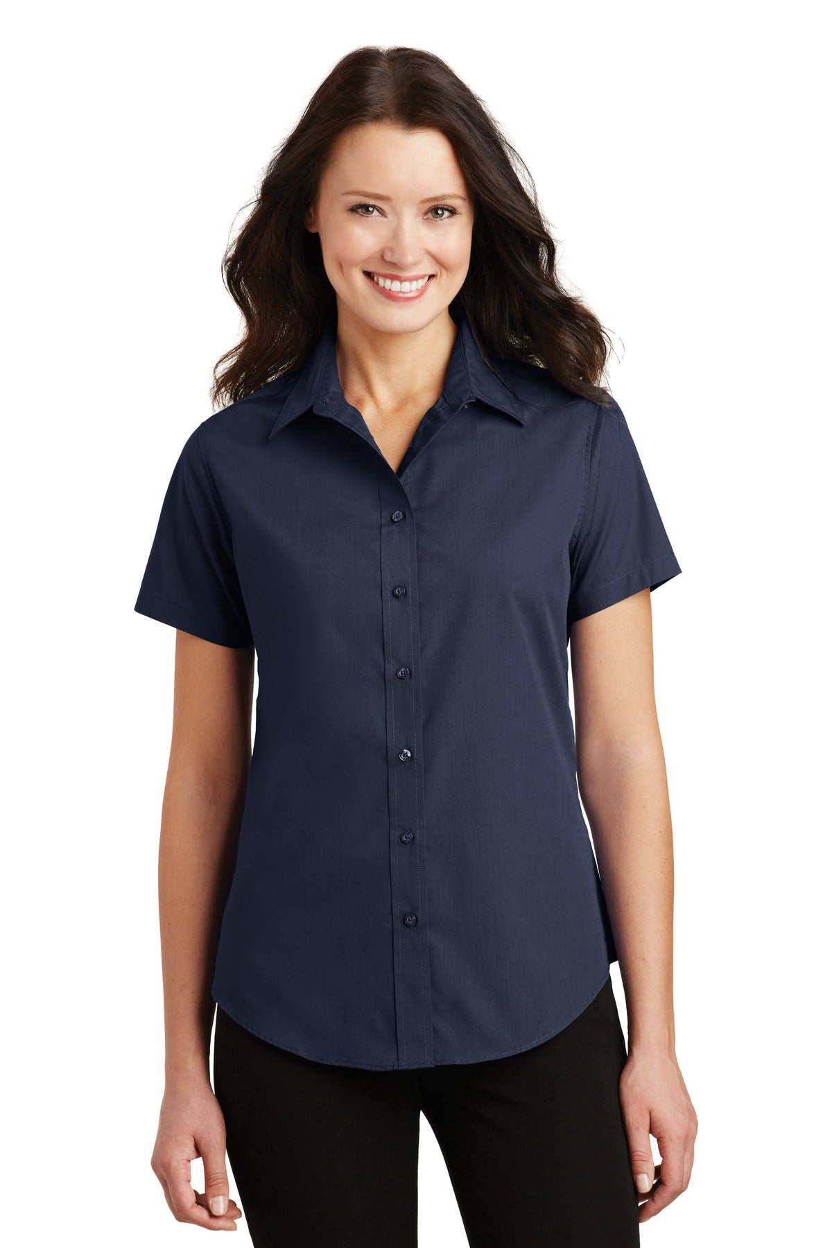 Port Authority® Ladies Short Sleeve Value Poplin Shirt
