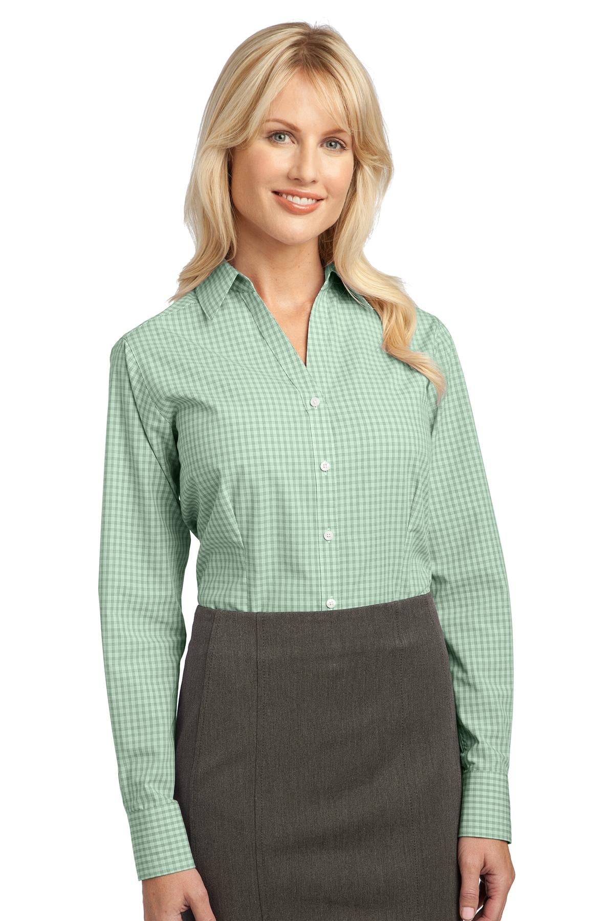 Port Authority® Ladies Plaid Pattern Easy Care Shirt