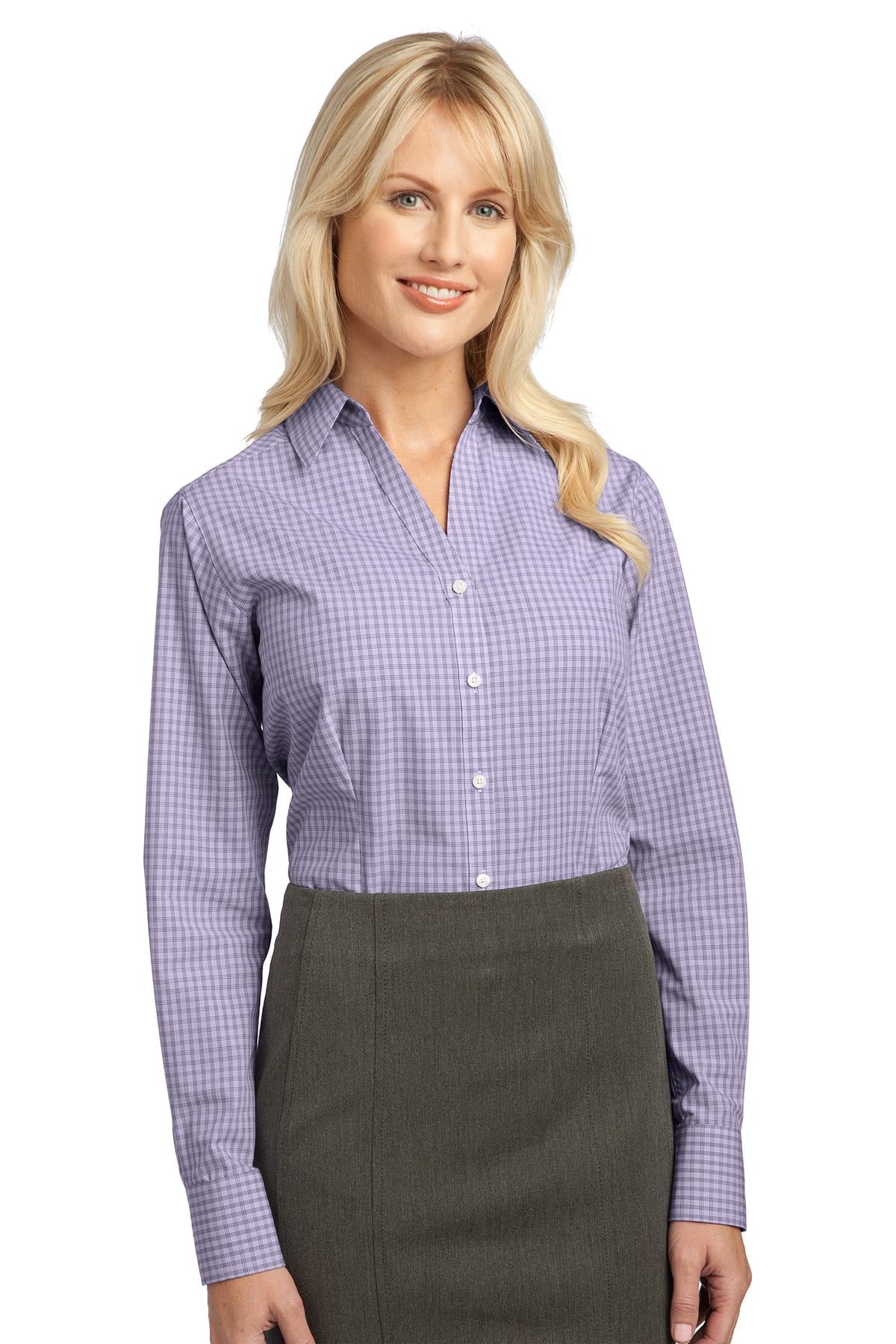Port Authority® Ladies Plaid Pattern Easy Care Shirt