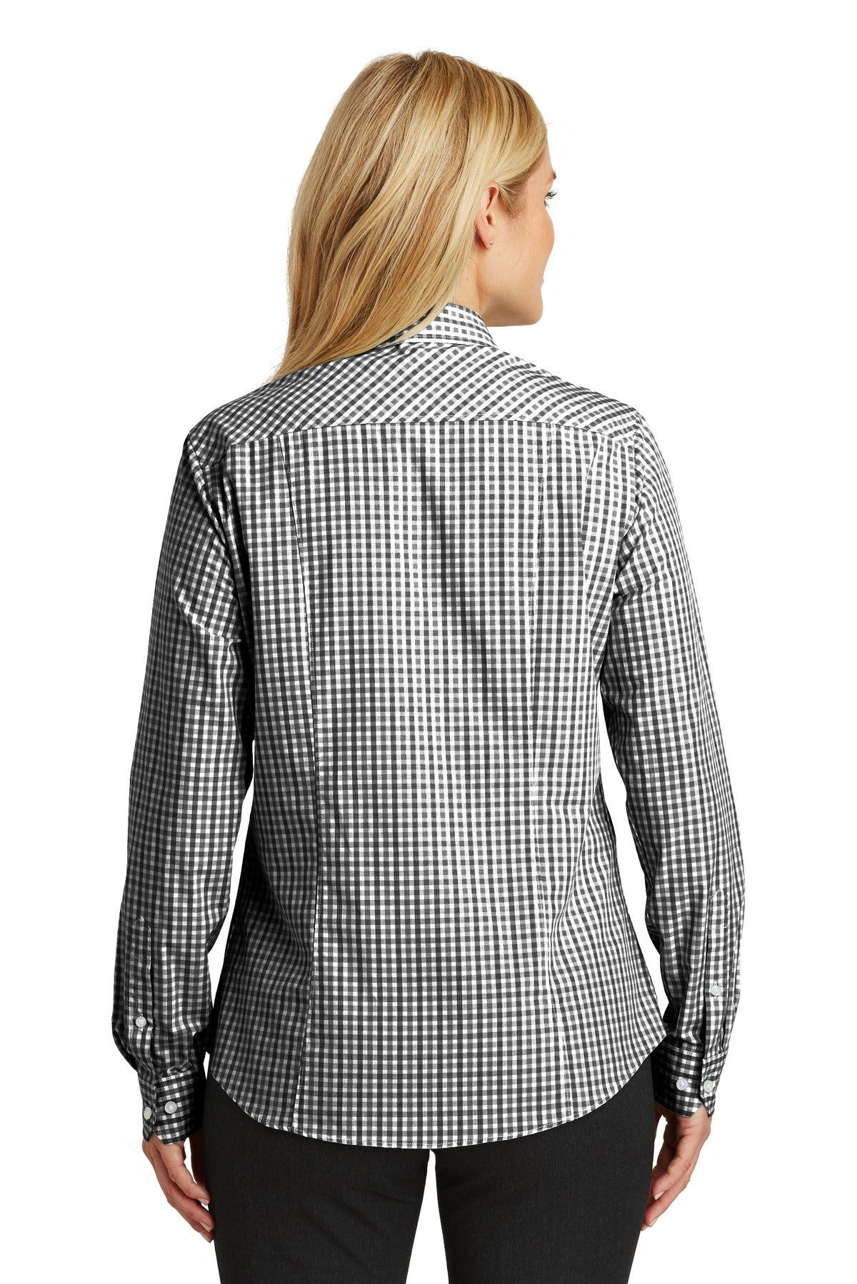 Port Authority® Ladies Long Sleeve Gingham Easy Care Shirt