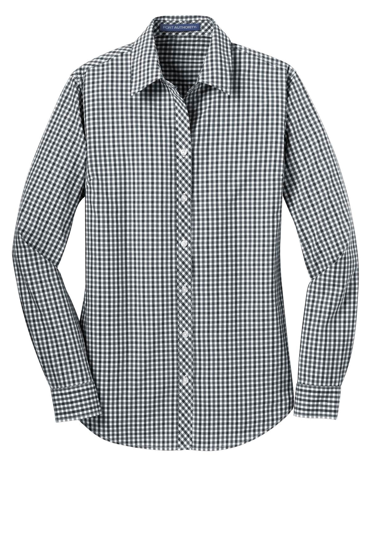 Port Authority® Ladies Long Sleeve Gingham Easy Care Shirt