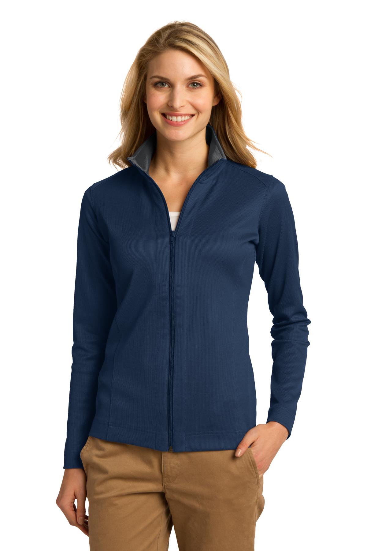Port Authority® Women's Vertical Texture Full-Zip Jacket