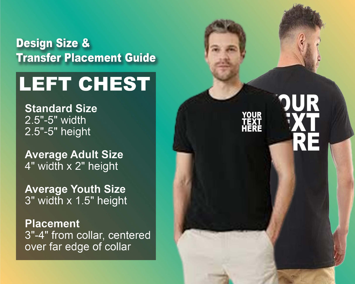 Pack: 12 Fast Custom Printed T-Shirts – Personalize with Front & Back Print (Black)