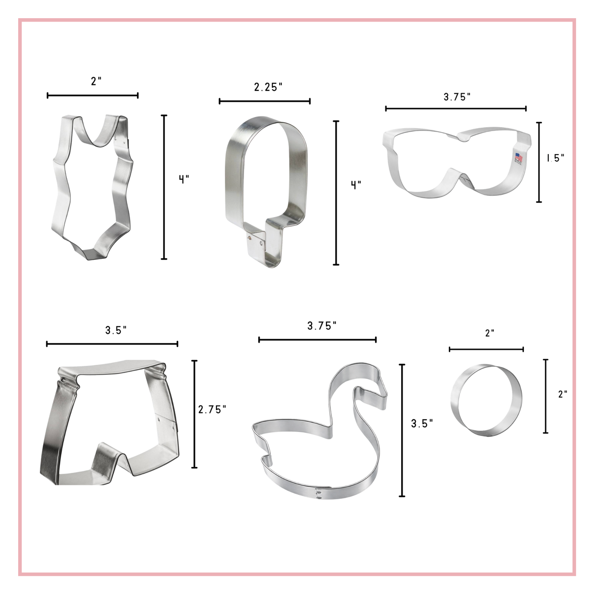 Pool Party 6 Pc. Cookie Cutter Set