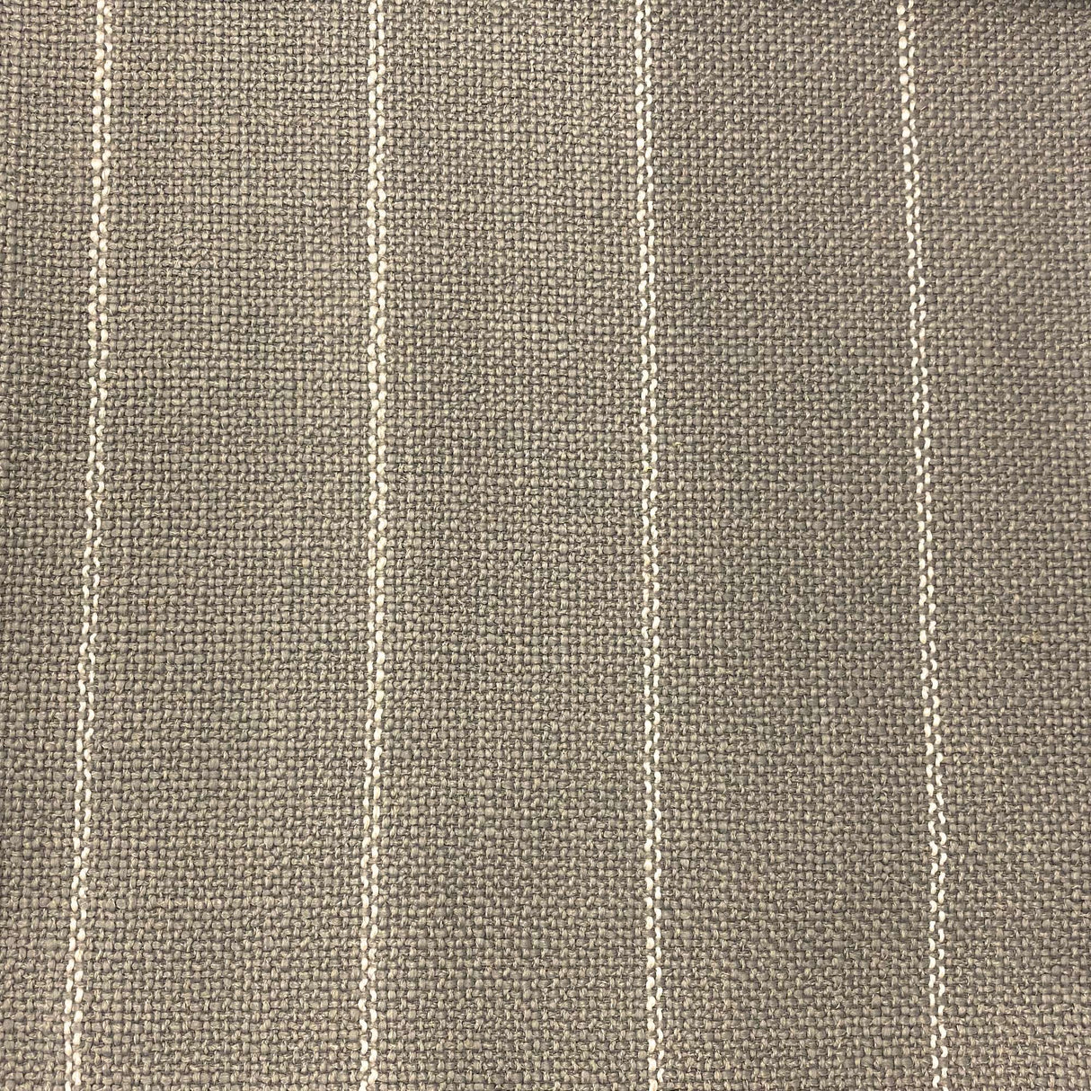 Lane Striped Linen Blend Fabric - Gray, Charcoal, Beige Horizontal Stripes, 55" Width (1 Yard)