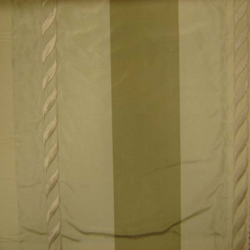 Lauder Silk Fabric - Twist Rope Embroidered Stripe, 54" Width (1 Yard)