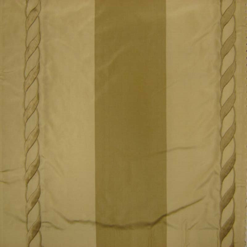 Lauder Silk Fabric - Twist Rope Embroidered Stripe, 54" Width (1 Yard)
