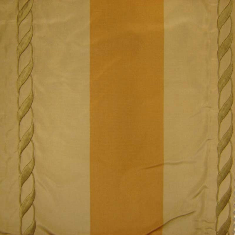 Lauder Silk Fabric - Twist Rope Embroidered Stripe, 54" Width (1 Yard)