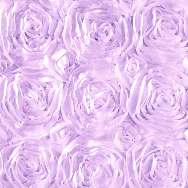 Rosette Satin Lavender Fabric,