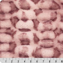 Luxe Cuddle Milan Clouded Leo Rosewater Fabric 58-60"