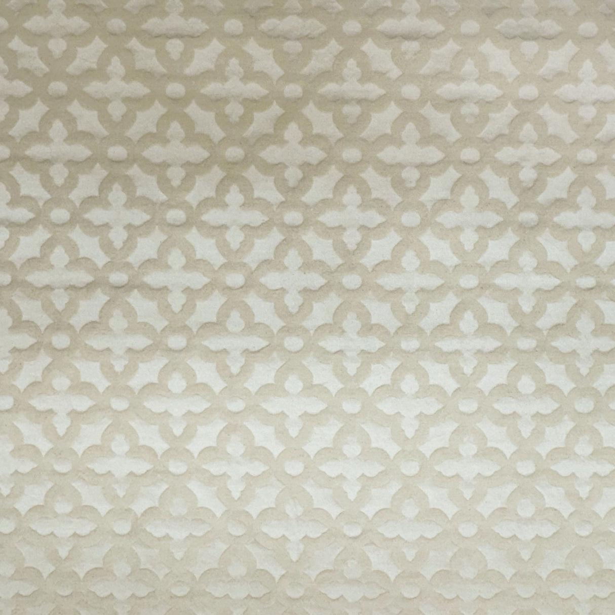 Livia Fabric Cotton Polyester Fabric - Embossed Geometric Tone On Tone, 60" Width (1 Yard)