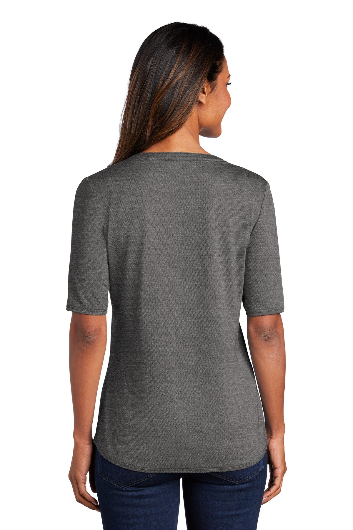 Port Authority ® Women's Stretch Heather Open Neck Top