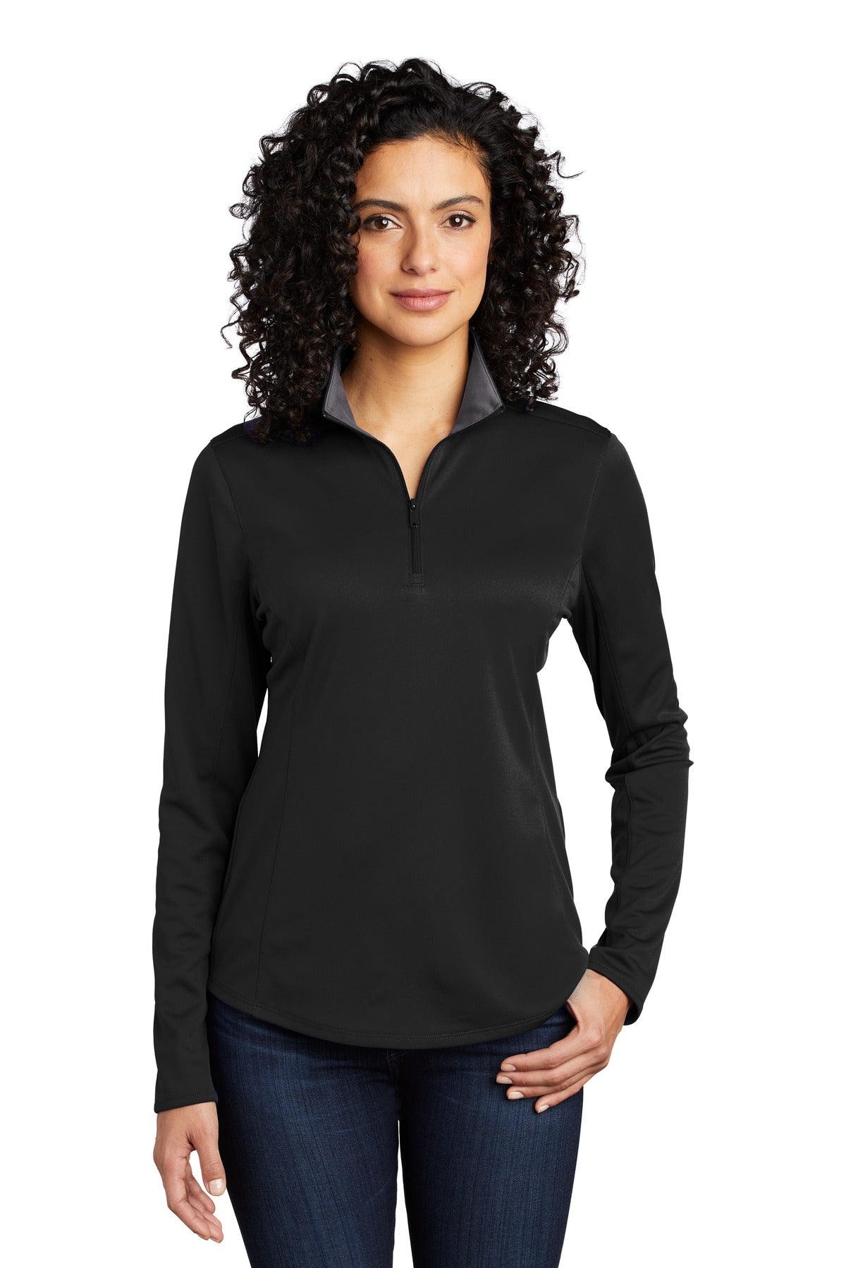 Port Authority ® Women's Silk Touch ™ Performance 1/4-Zip