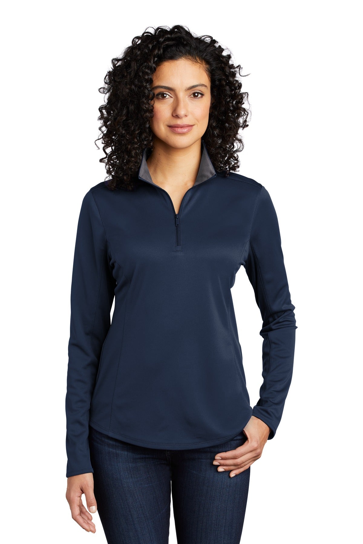 Port Authority ® Women's Silk Touch ™ Performance 1/4-Zip