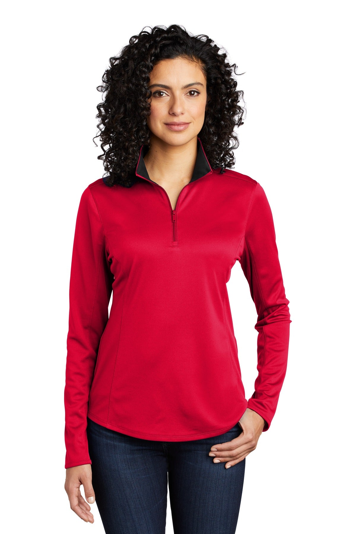 Port Authority ® Women's Silk Touch ™ Performance 1/4-Zip