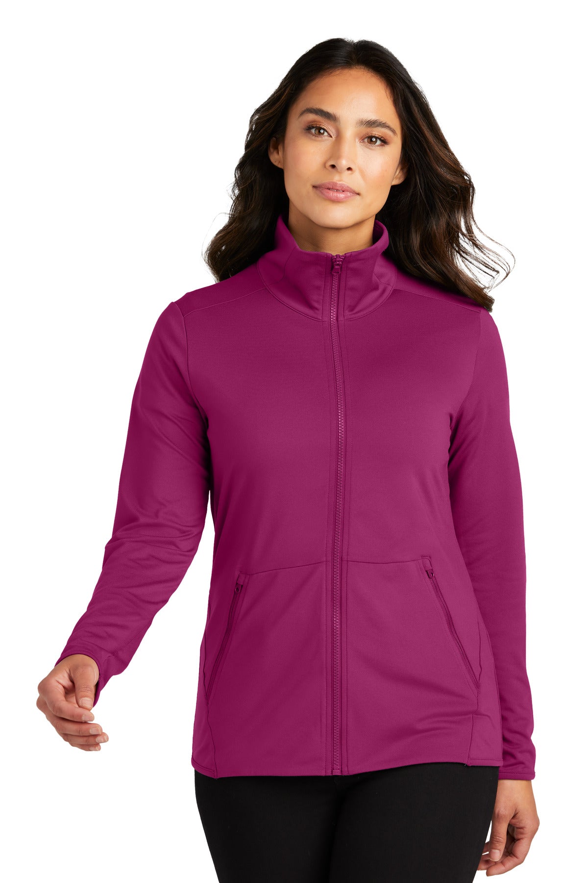 Port Authority® Women's Accord Stretch Fleece Full-Zip