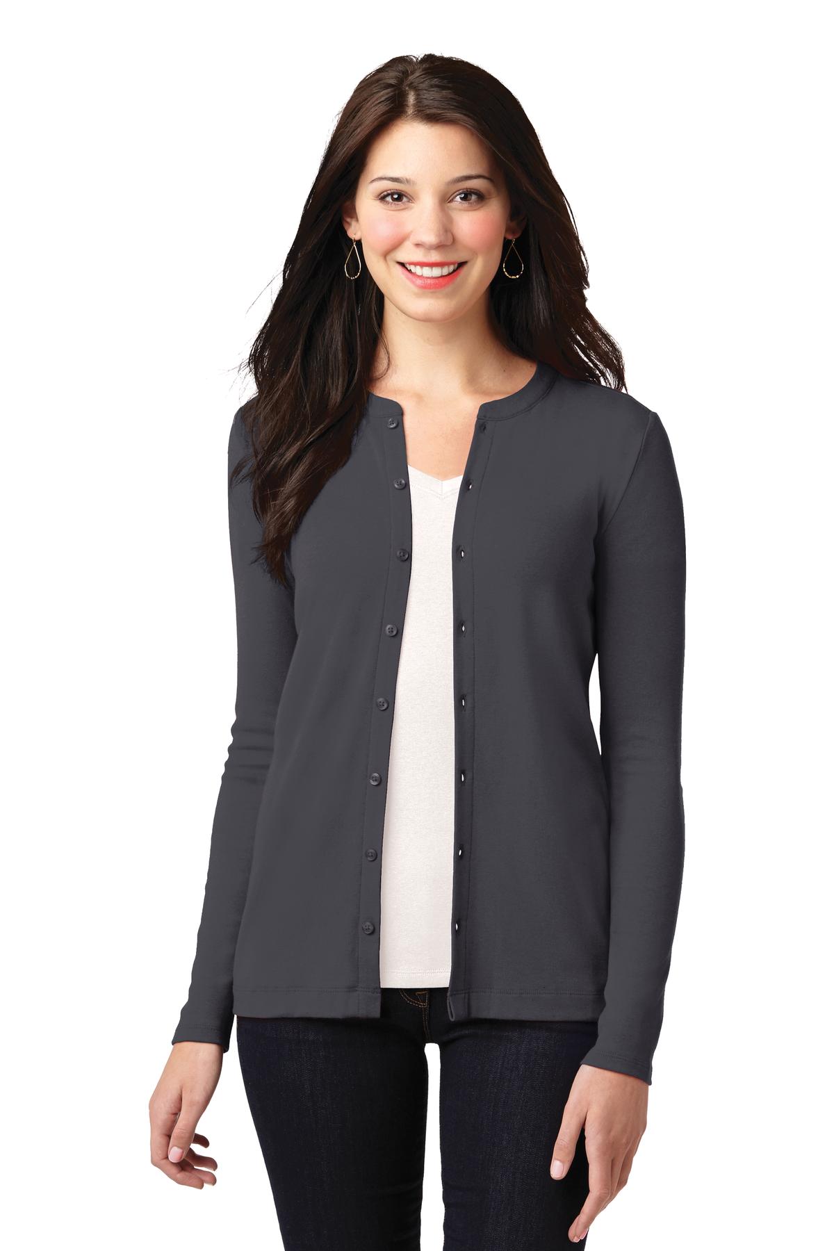 Port Authority® Women's Concept Stretch Button-Front Cardigan