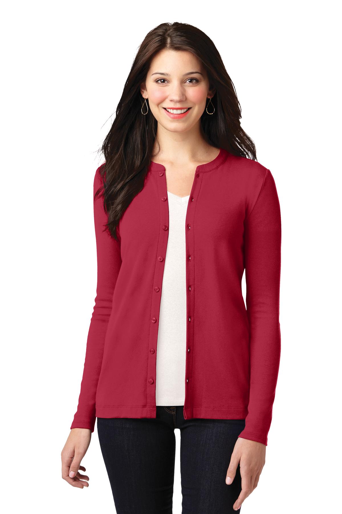 Port Authority® Women's Concept Stretch Button-Front Cardigan