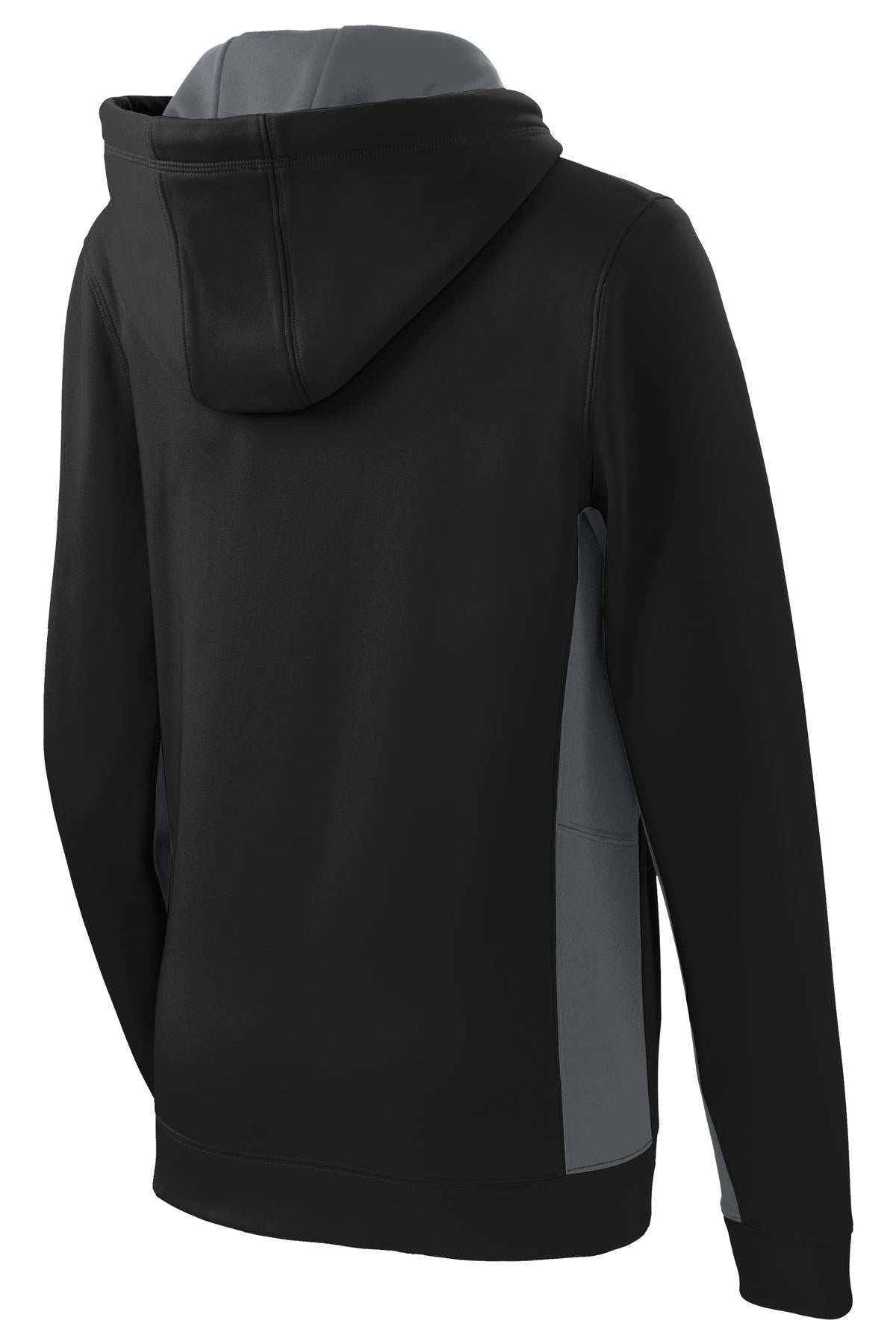 Sport-Tek® Women's Sport Wick Fleece Colorblock Hooded Pullover