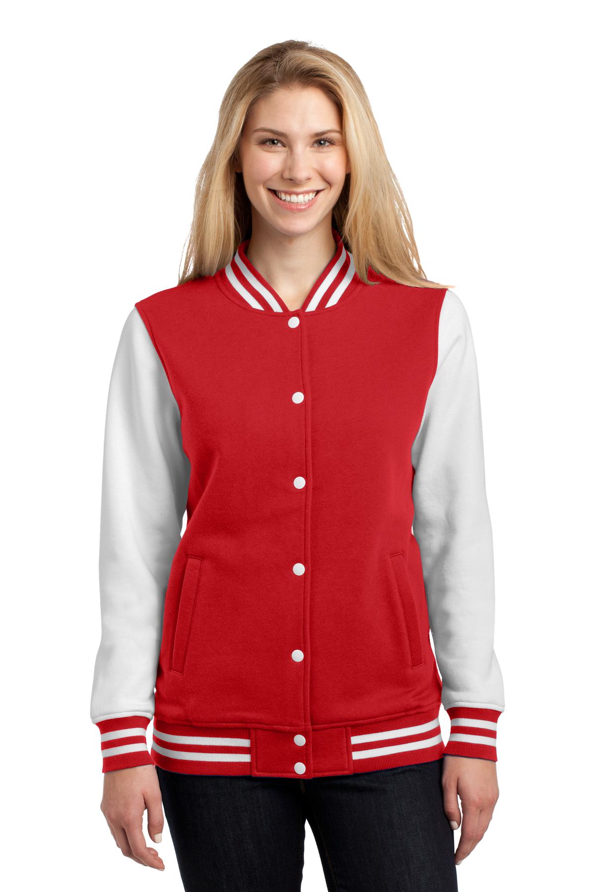 Sport-Tek® Ladies Fleece Letterman Jacket