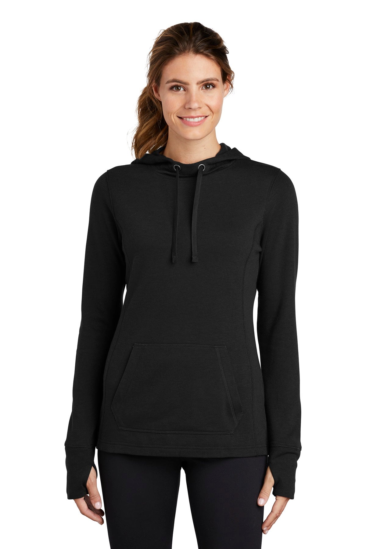 Sport-Tek ® Women's PosiCharge ® Tri-Blend Wicking Fleece Hooded Pullover