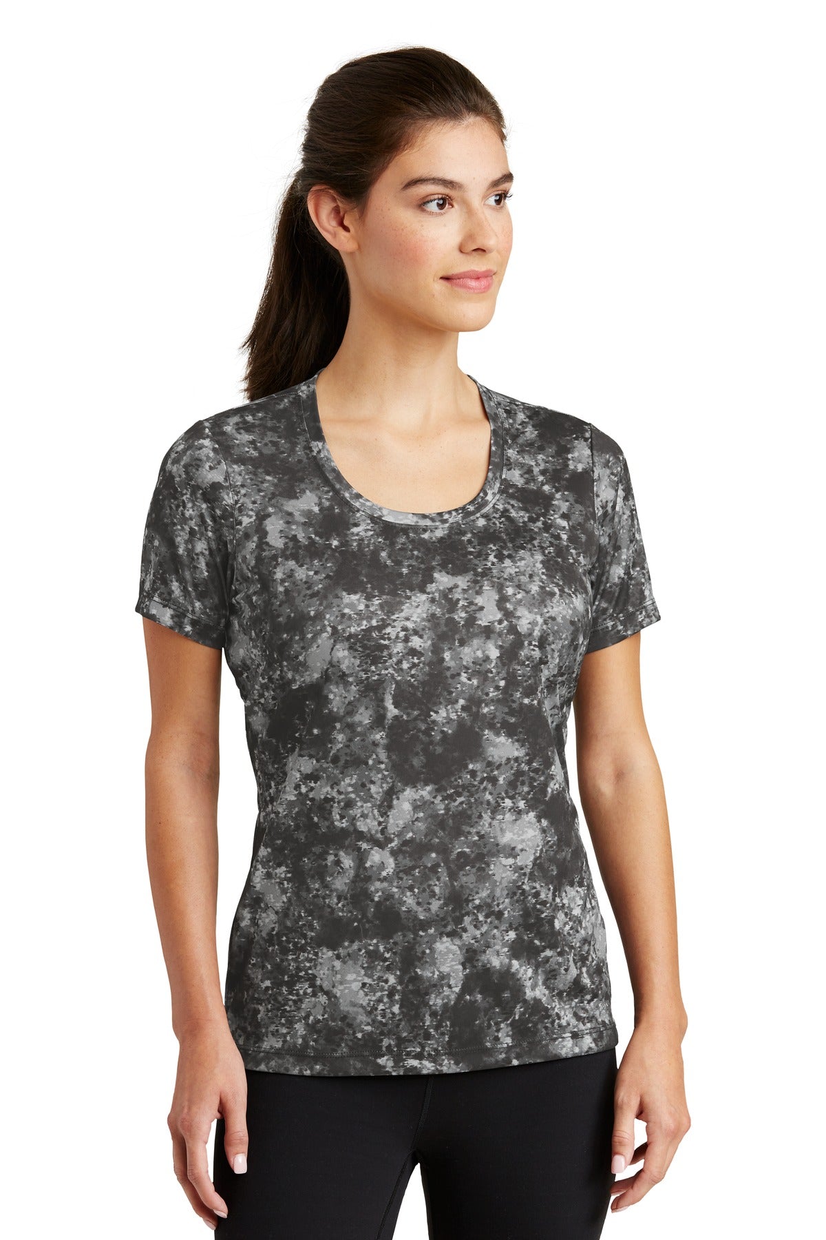 Sport-Tek® Ladies Mineral Freeze Scoop Neck Tee