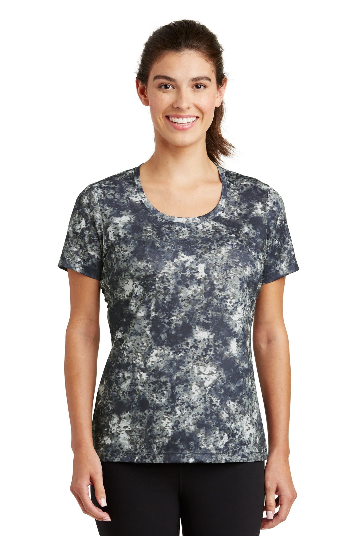 Sport-Tek® Ladies Mineral Freeze Scoop Neck Tee