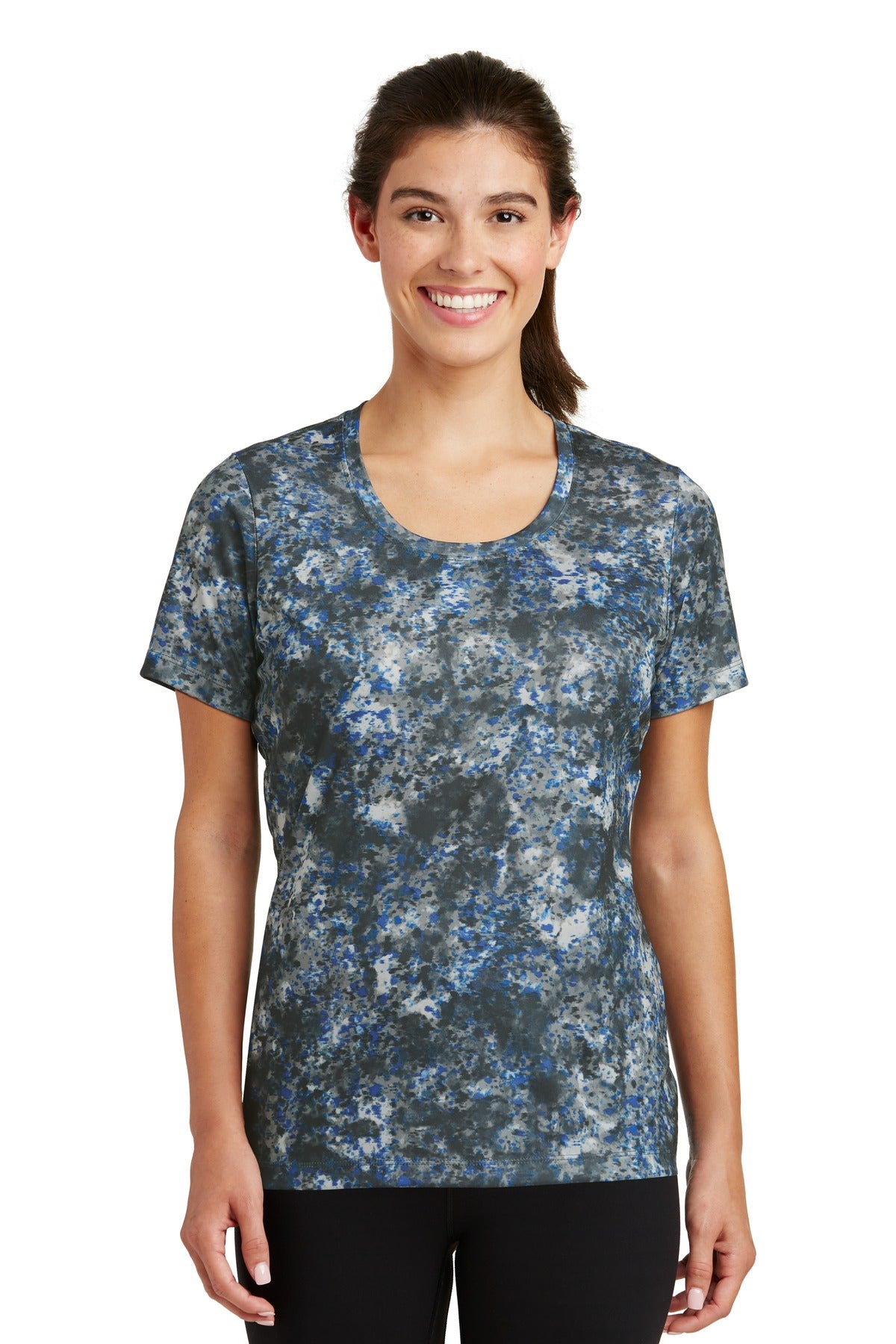 Sport-Tek® Ladies Mineral Freeze Scoop Neck Tee