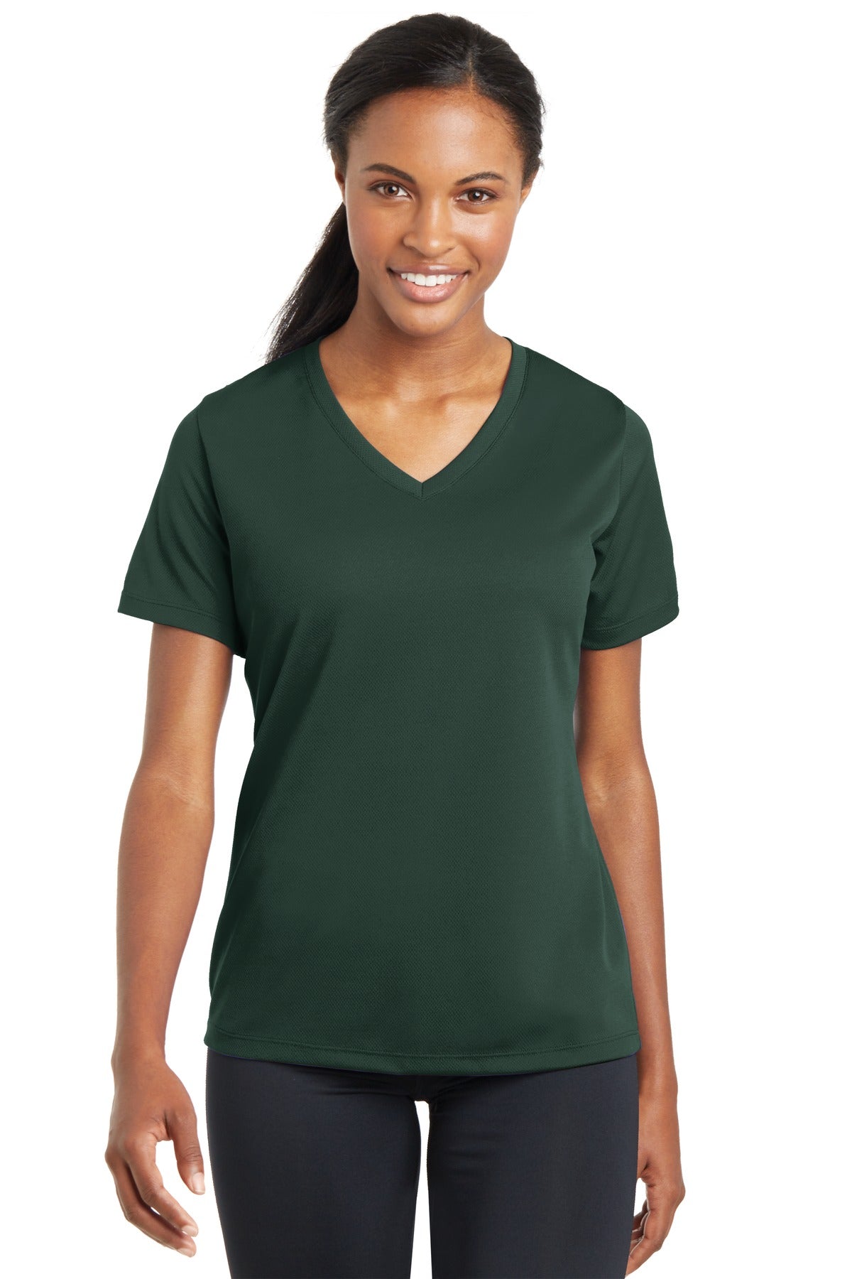 Sport-Tek® Women's PosiCharge RacerMesh V-Neck Short Sleeve Tee
