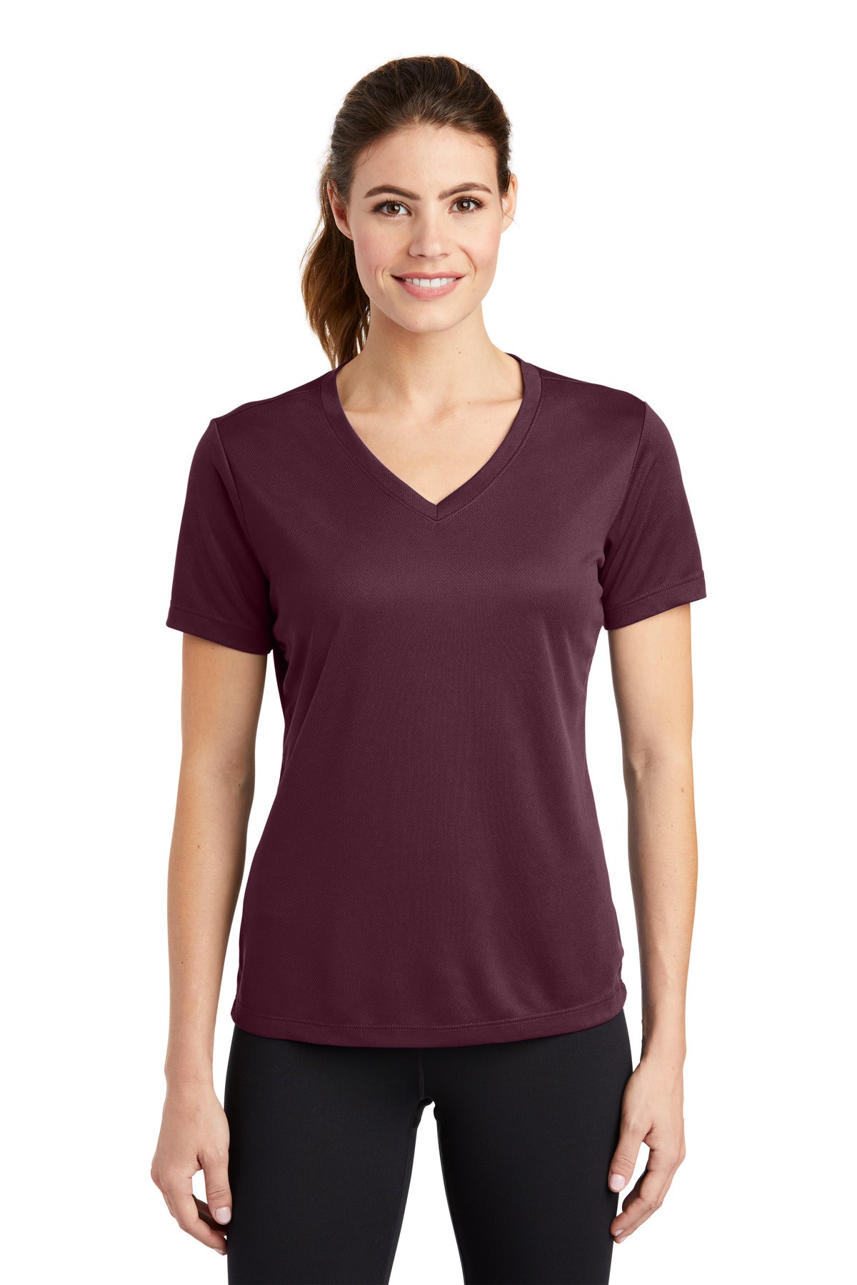 Sport-Tek® Women's PosiCharge RacerMesh V-Neck Short Sleeve Tee