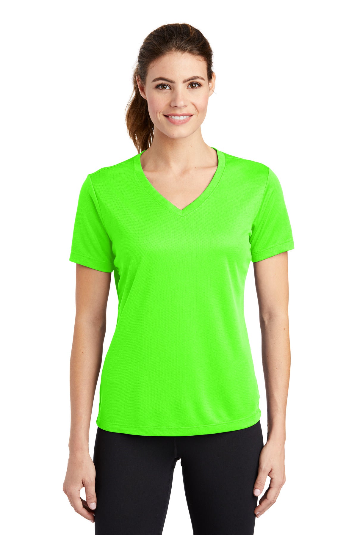 Sport-Tek® Women's PosiCharge RacerMesh V-Neck Short Sleeve Tee