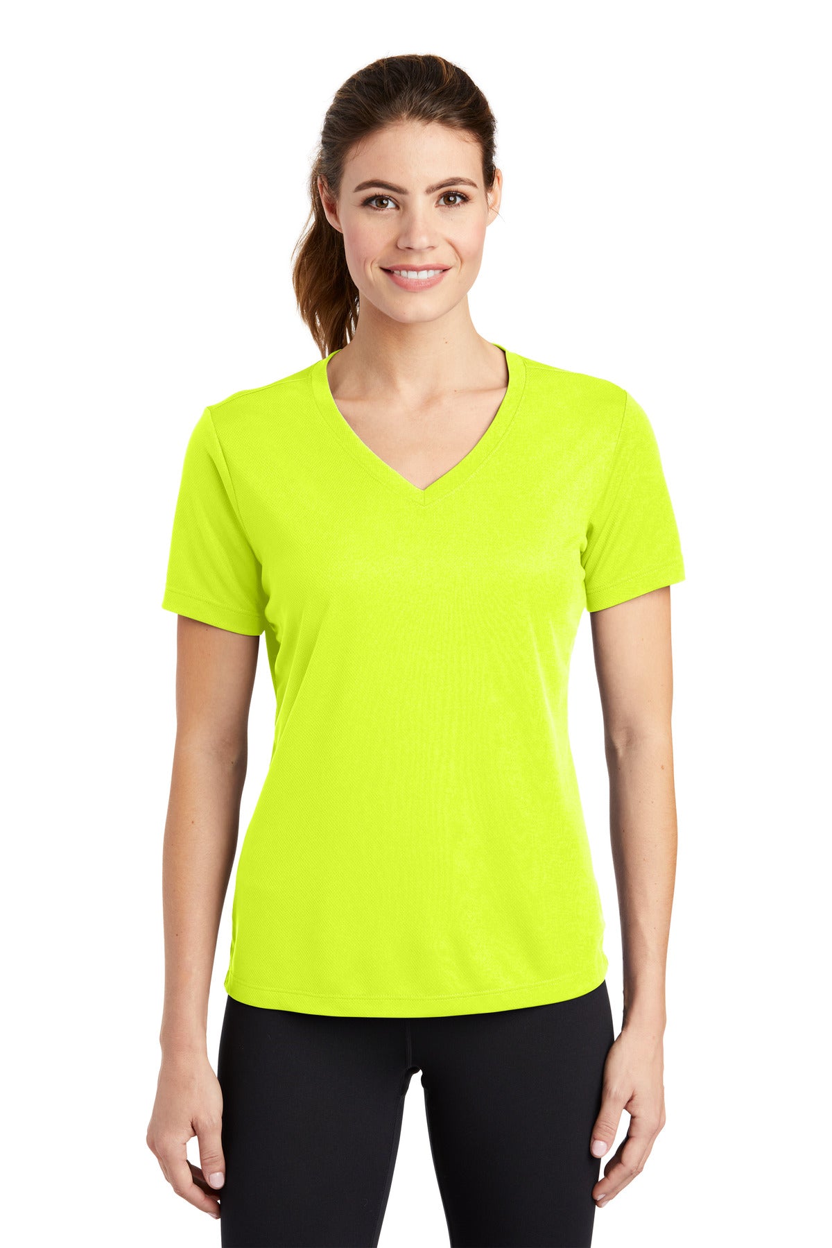 Sport-Tek® Women's PosiCharge RacerMesh V-Neck Short Sleeve Tee