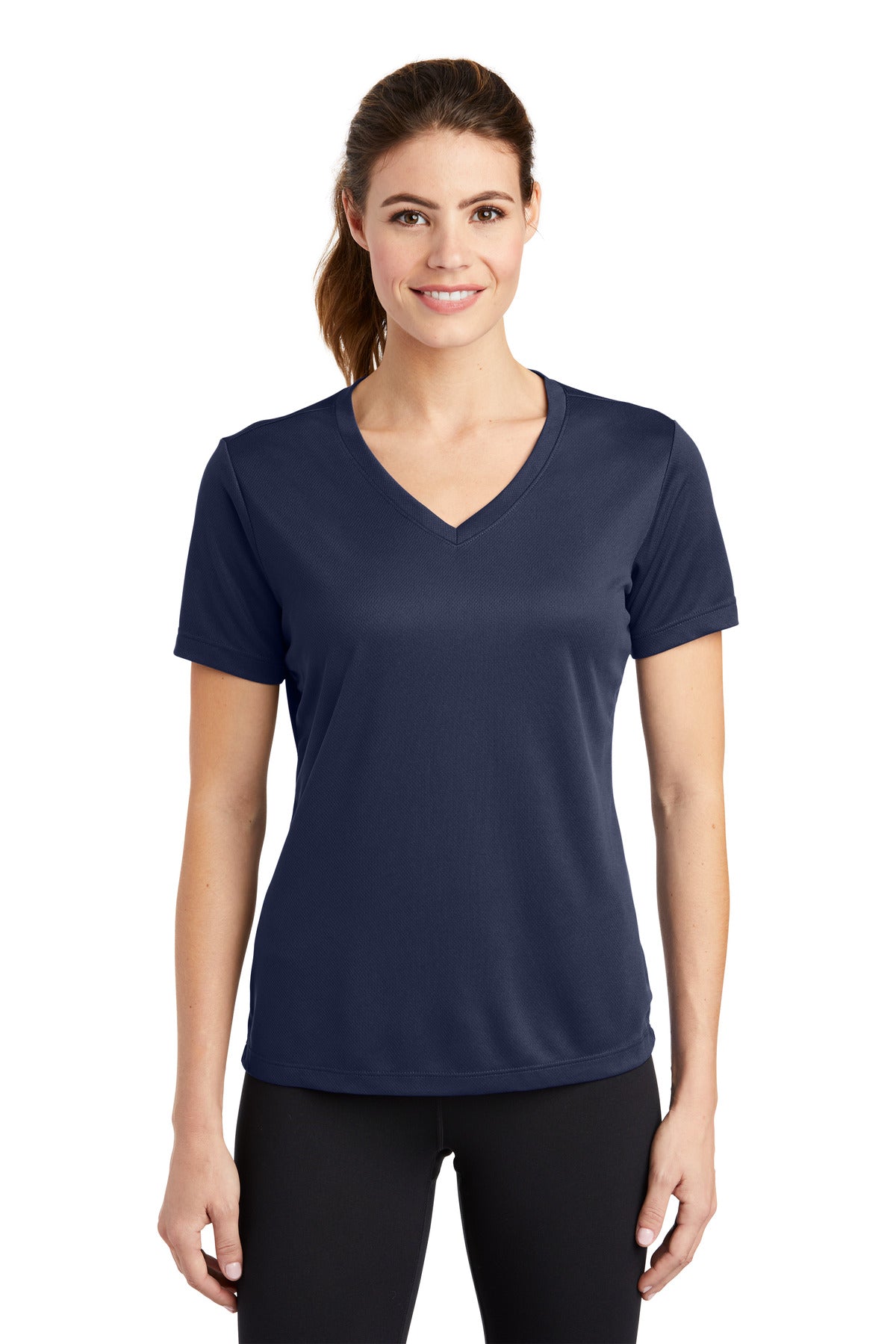 Sport-Tek® Women's PosiCharge RacerMesh V-Neck Short Sleeve Tee