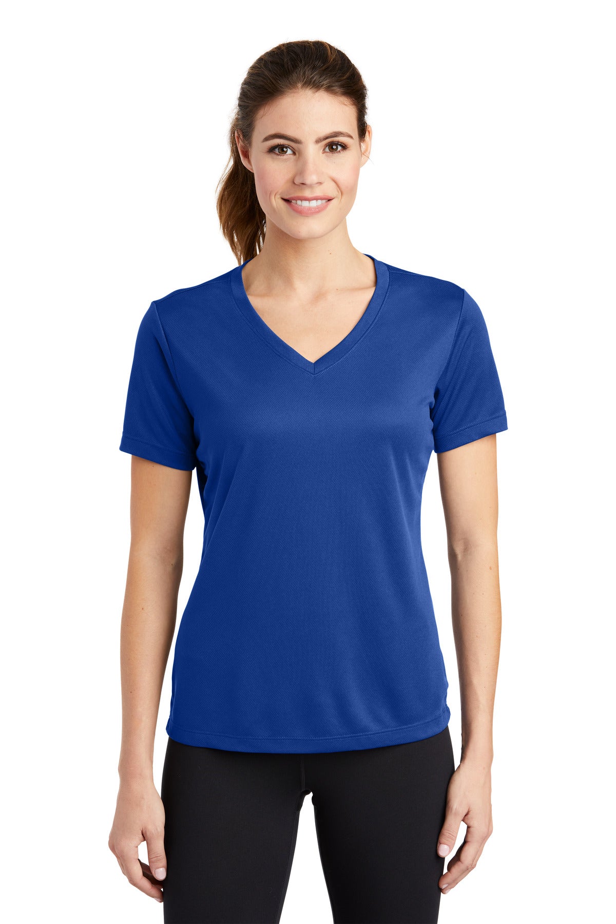 Sport-Tek® Women's PosiCharge RacerMesh V-Neck Short Sleeve Tee