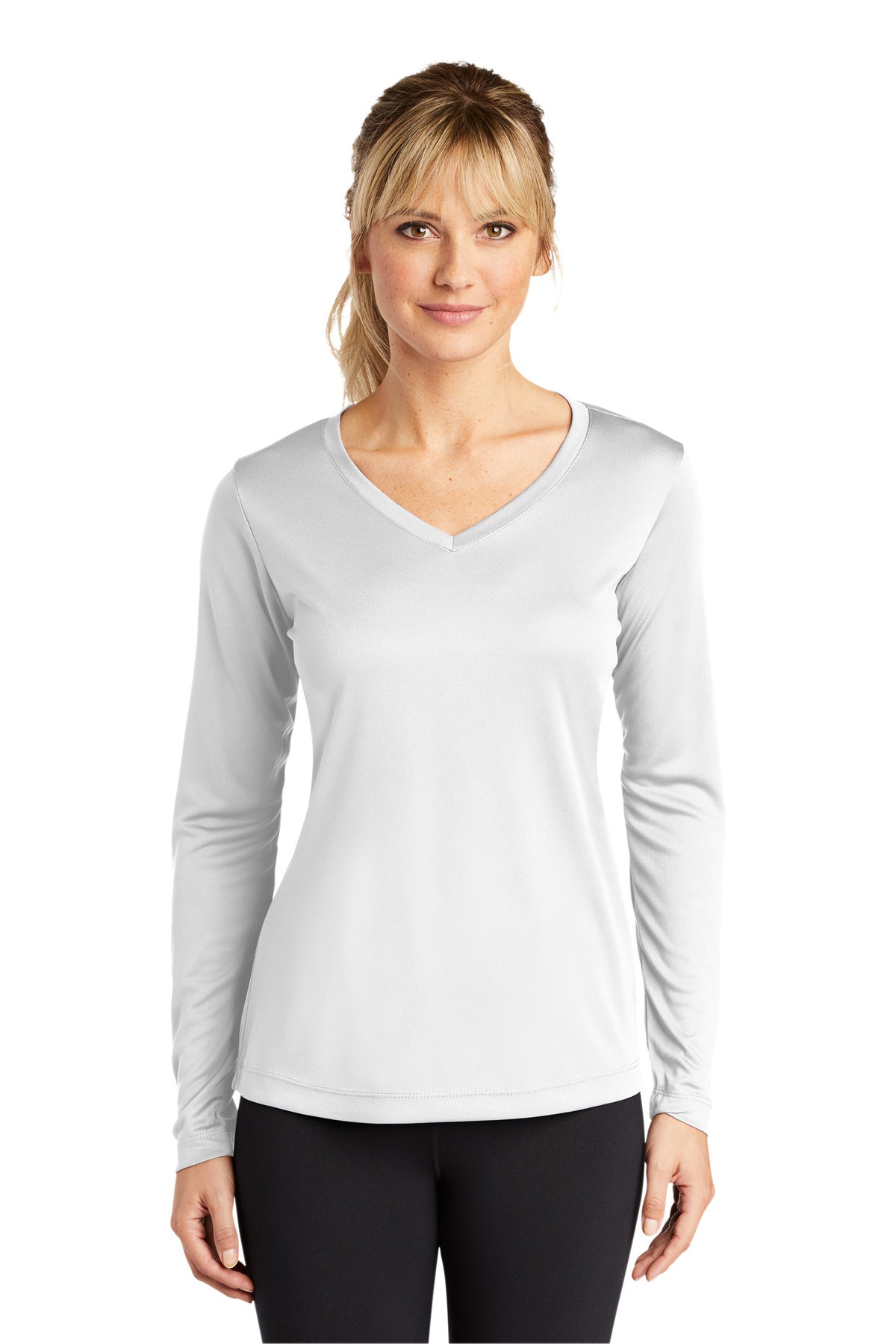 Women's Long Sleeve PosiCharge Competitor V-Neck Tee