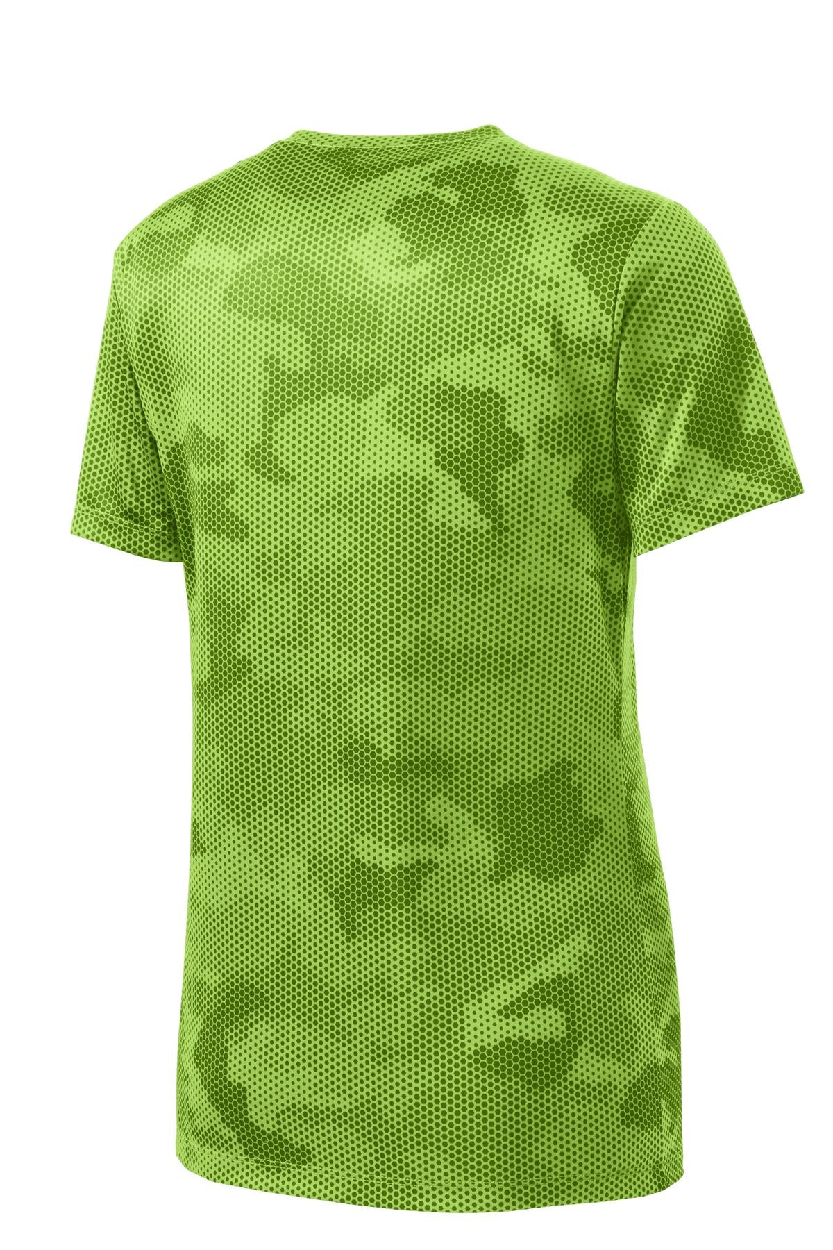 Sport-Tek® Ladies CamoHex V-Neck Tee