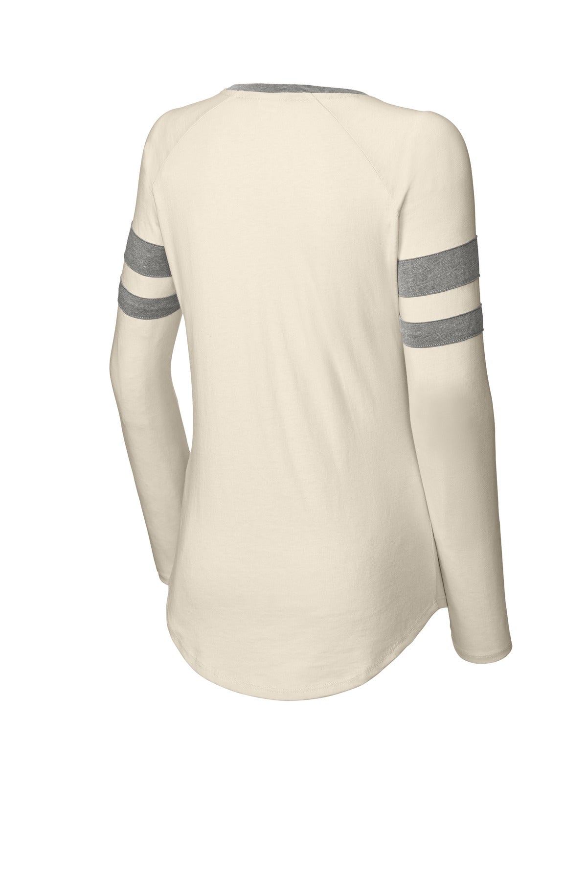 Women's Halftime Stripe Long Sleeve V-Neck Tee