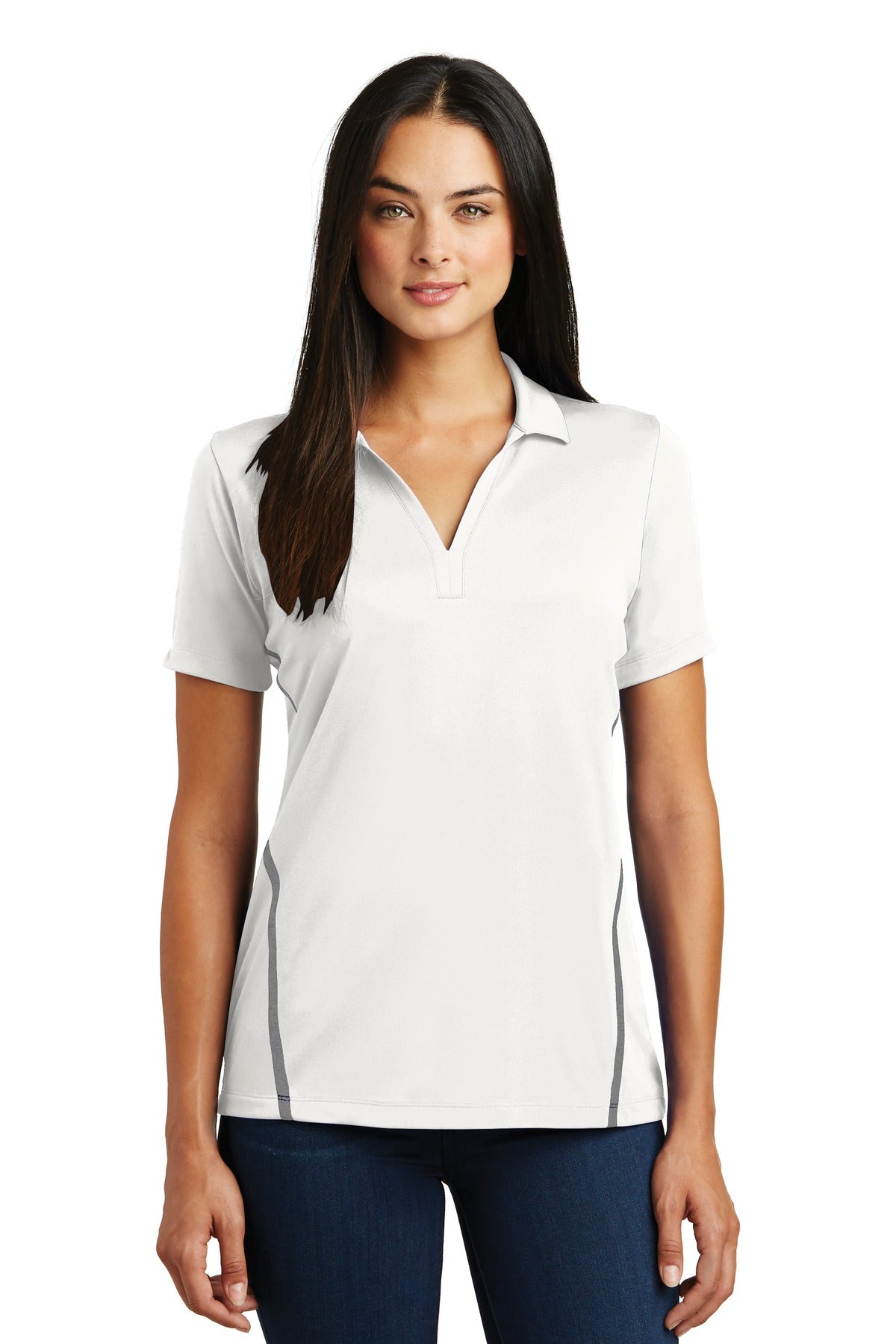 Sport-Tek® Ladies Contrast PosiCharge® Tough Polo®
