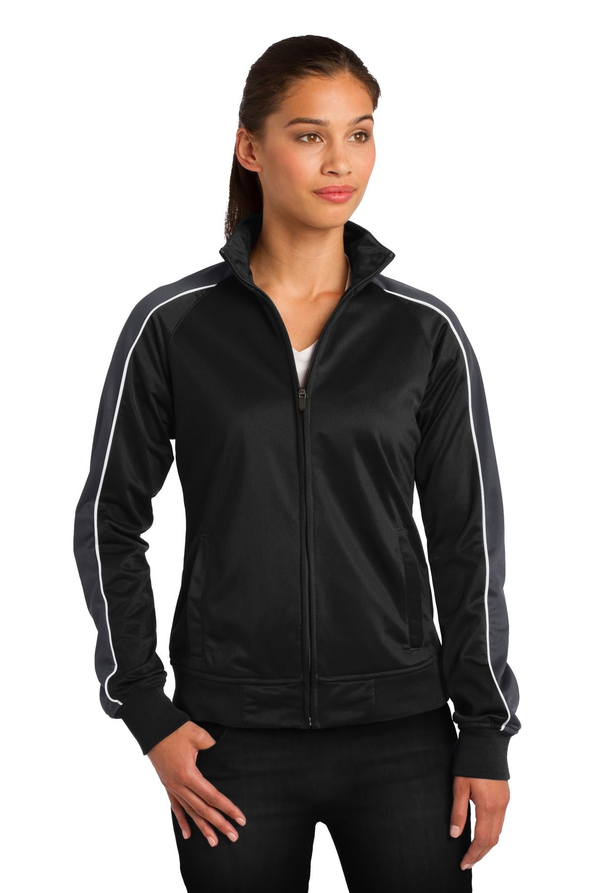 Sport-Tek® Women's Piped Tricot Track Jacket