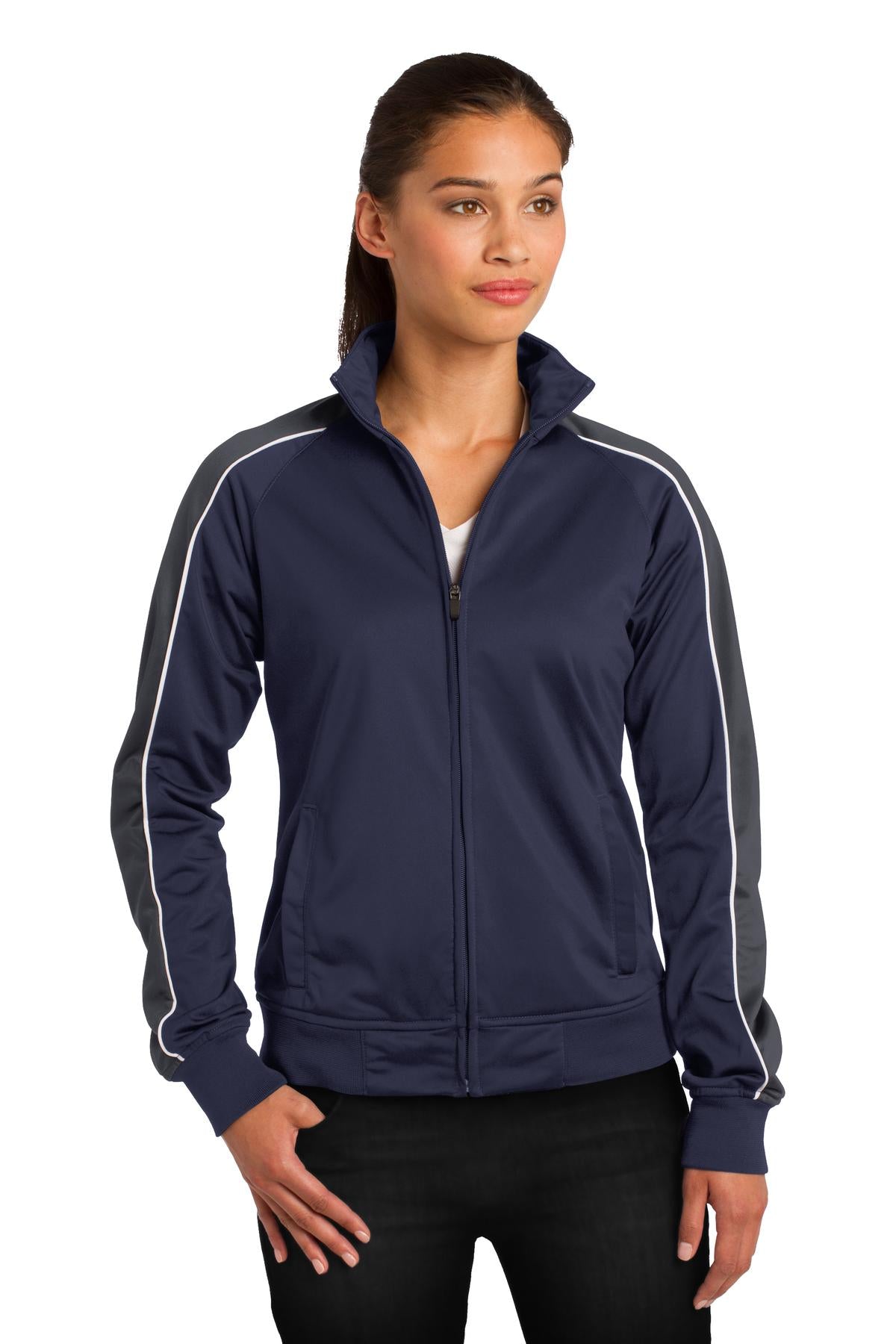 Sport-Tek® Women's Piped Tricot Track Jacket
