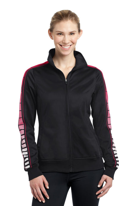 Sport-Tek® Women's Dot Sublimation Tricot Track Jacket