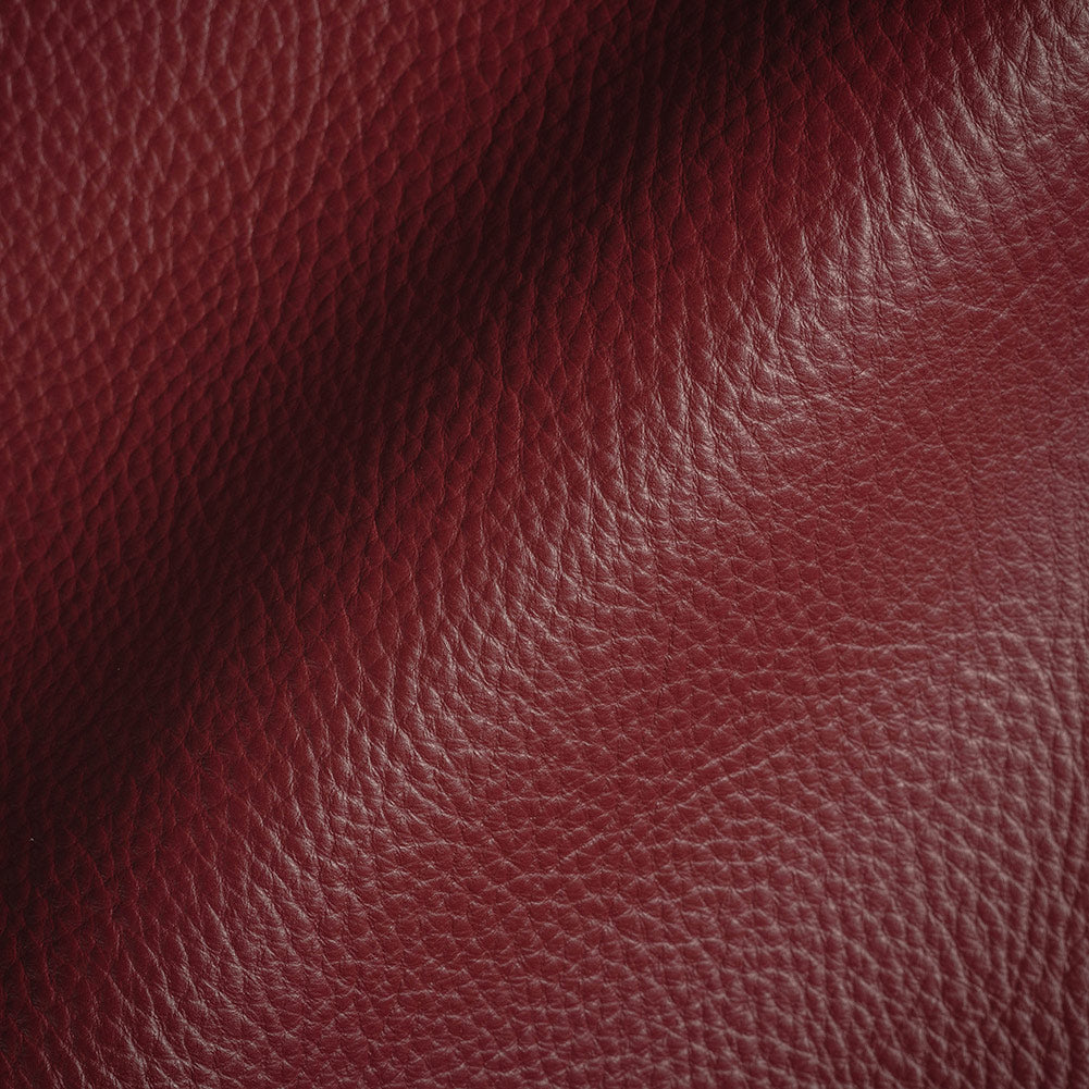Paloma Italian Red Semi-Aniline Natural Pebble Top Grain Performance Cow Leather Hide