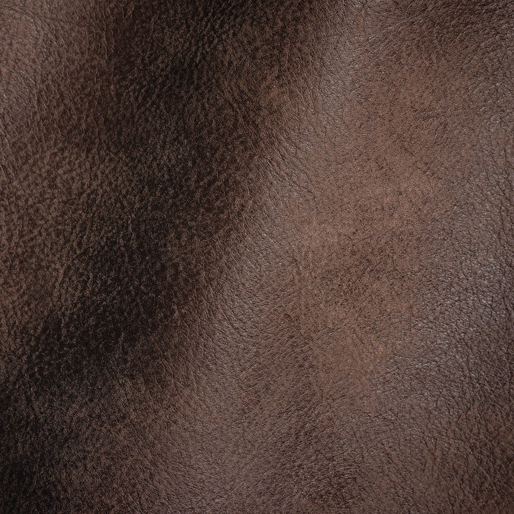 Sherry Italian Chocolate Aniline Dyed Distressed Top Grain Cow Leather Hide