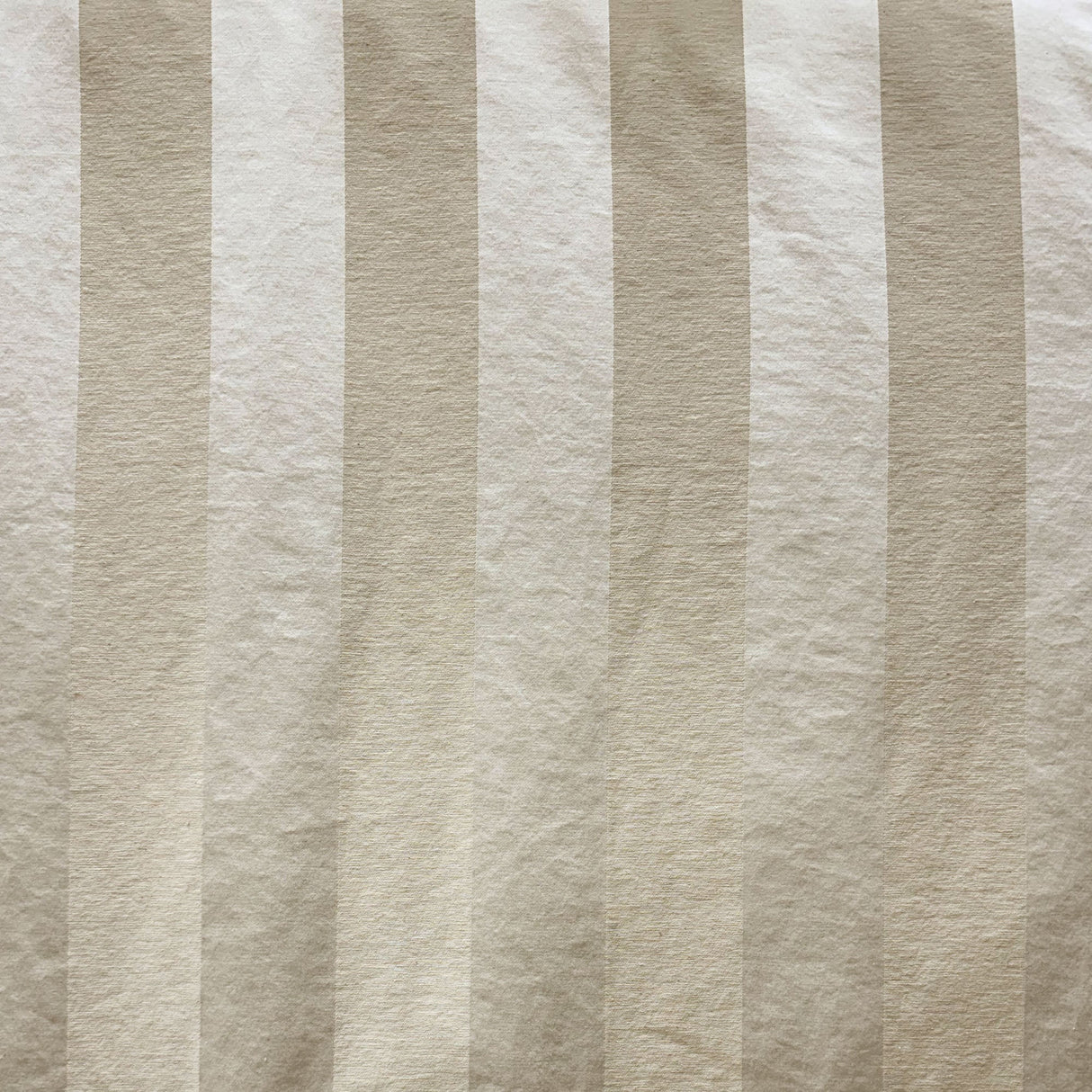 Lulu Fabric Embossed Large Striped Jacquard Fabric - Natural/Washed, White, 60" Width (1 Yard)