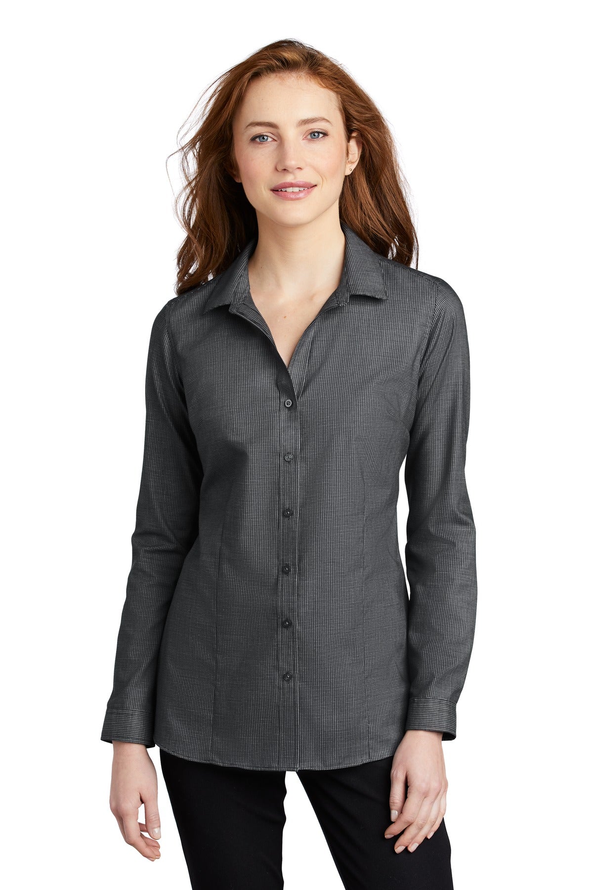 Port Authority ® Women's Pincheck Easy Care Shirt