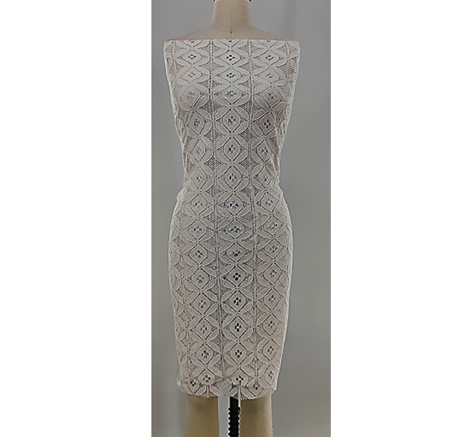 Lace 1D601 Poly Cotton Lace Fabric - Off White, 57/58" Width